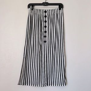 Midi Skirt White/Black Size 4